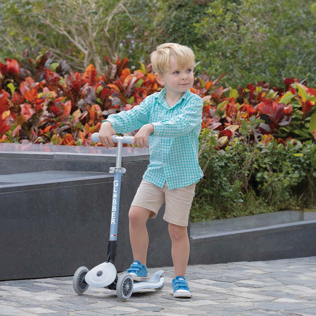 Globber Go Up Foldable Plus Eco Scooter - Blueberry-Scooters-Blueberry- | Natural Baby Shower