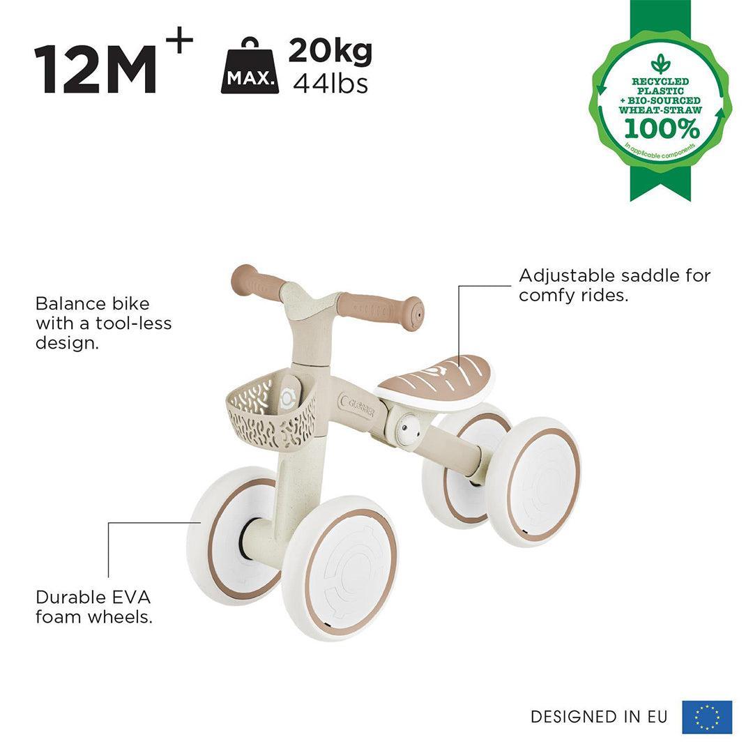 Globber Learning Bike Eco - Coconut-Bikes-Sand- | Natural Baby Shower