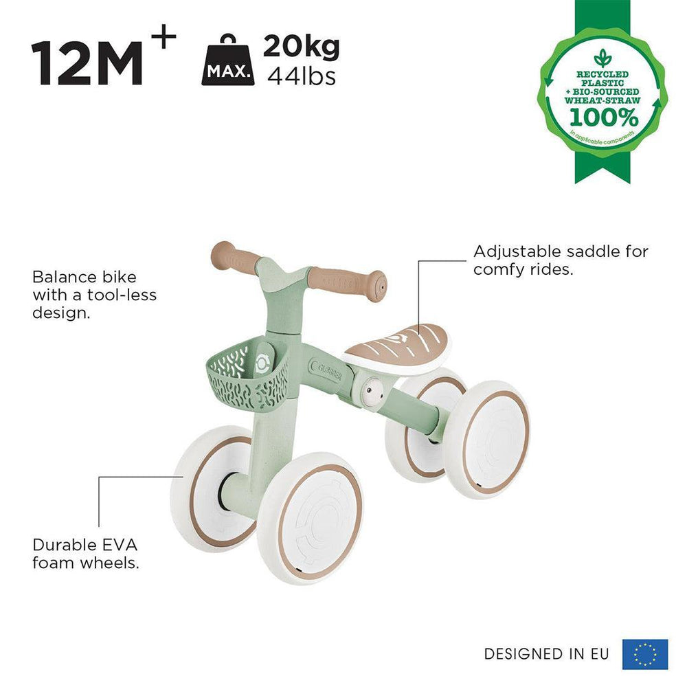 Globber Learning Bike Eco - Pistachio-Bikes-Sage- | Natural Baby Shower