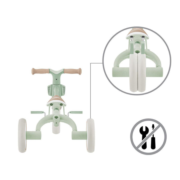 Globber Learning Trike 3 in 1 Plus Eco - Pistachio-Trikes-Pistachio-One Size | Natural Baby Shower