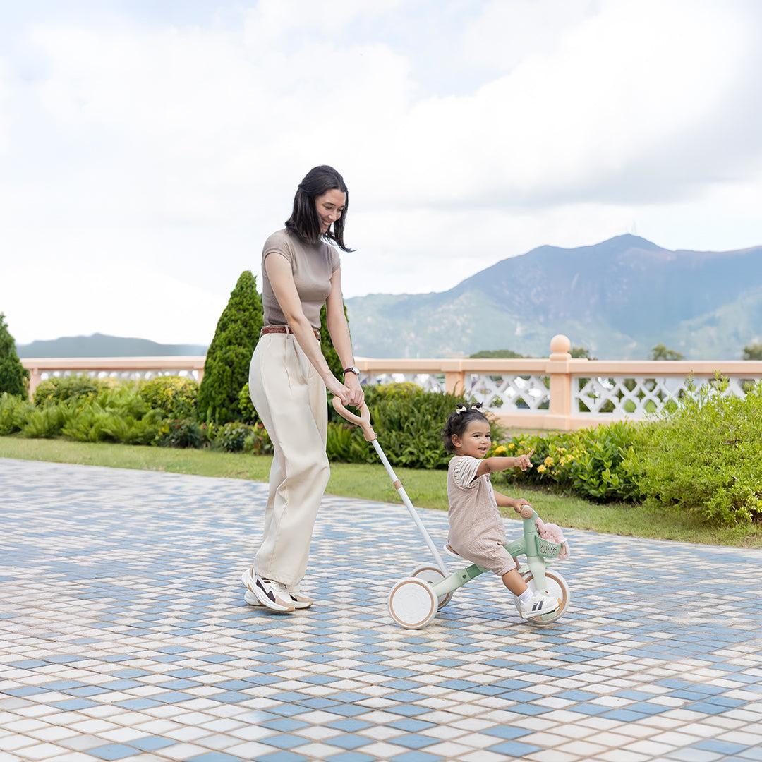 Globber Learning Trike 3 in 1 Plus Eco - Pistachio-Trikes-Pistachio-One Size | Natural Baby Shower