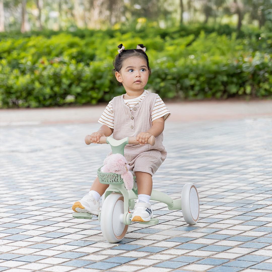 Globber Learning Trike 3 in 1 Plus Eco - Pistachio-Trikes-Pistachio-One Size | Natural Baby Shower
