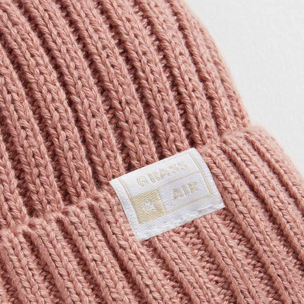Grass & Air Beanie - Rose-Hats-Rose-1-2 | Natural Baby Shower