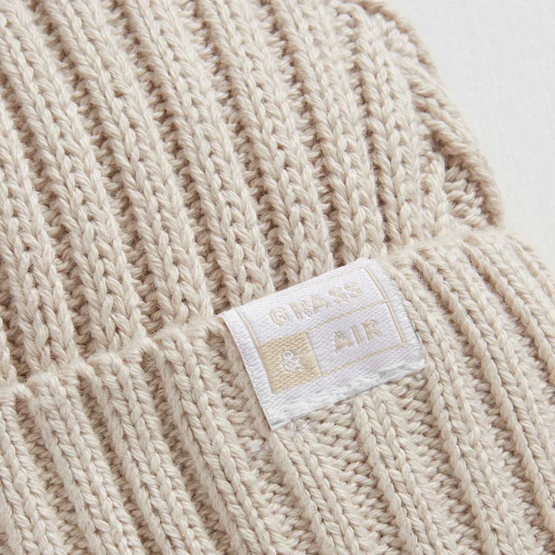 Grass & Air Beanie - Stone-Hats-Stone-1-2 | Natural Baby Shower