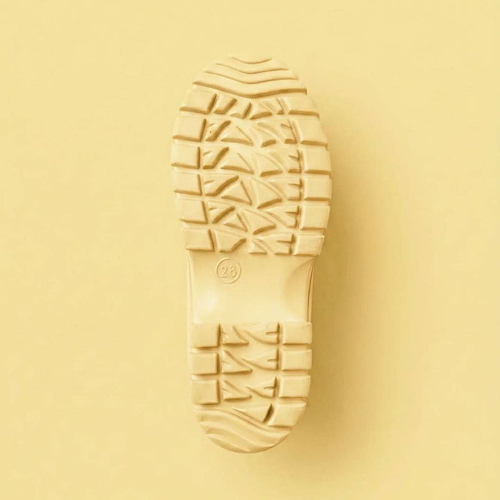 Grass & Air Shortie Chunk Adventure Boot with Bag - Buttermilk Yellow-Wellies-Buttermilk Yellow-UK 3 | Natural Baby Shower