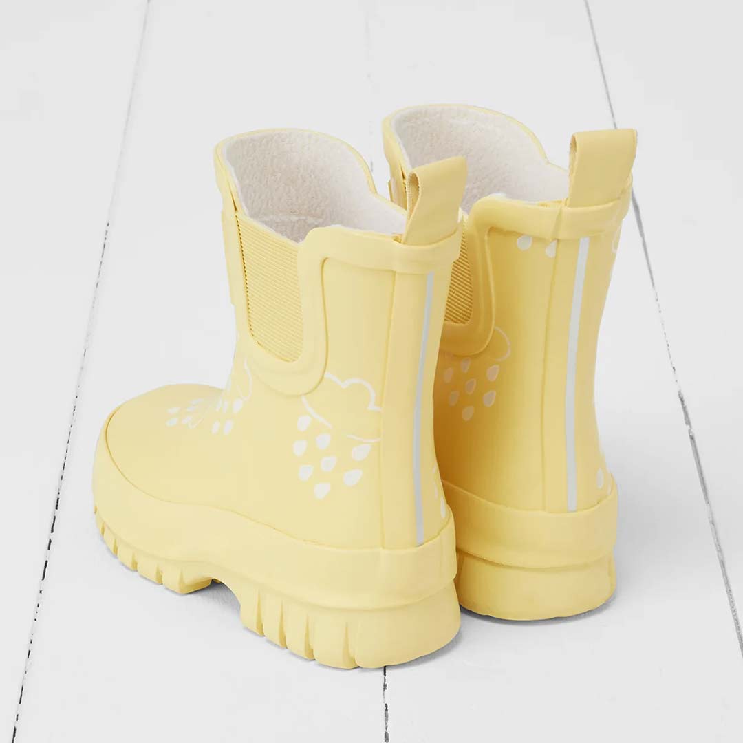 Grass & Air Shortie Chunk Adventure Boot with Bag - Buttermilk Yellow-Wellies-Buttermilk Yellow-UK 3 | Natural Baby Shower