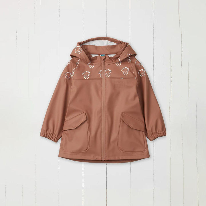 Grass & Air Colour Revealing Rain Jacket - Rose-Coats-Rose-12-18m | Natural Baby Shower