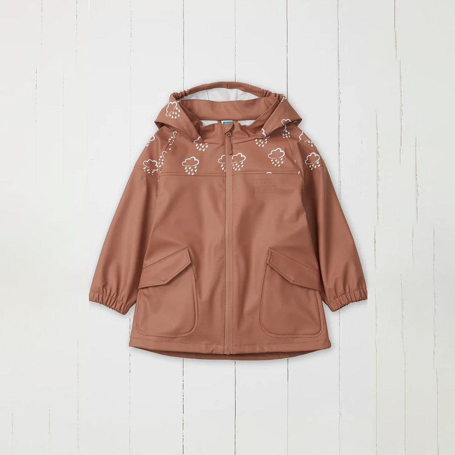 Grass & Air Colour Revealing Rain Jacket - Rose-Coats-Rose-12-18m | Natural Baby Shower