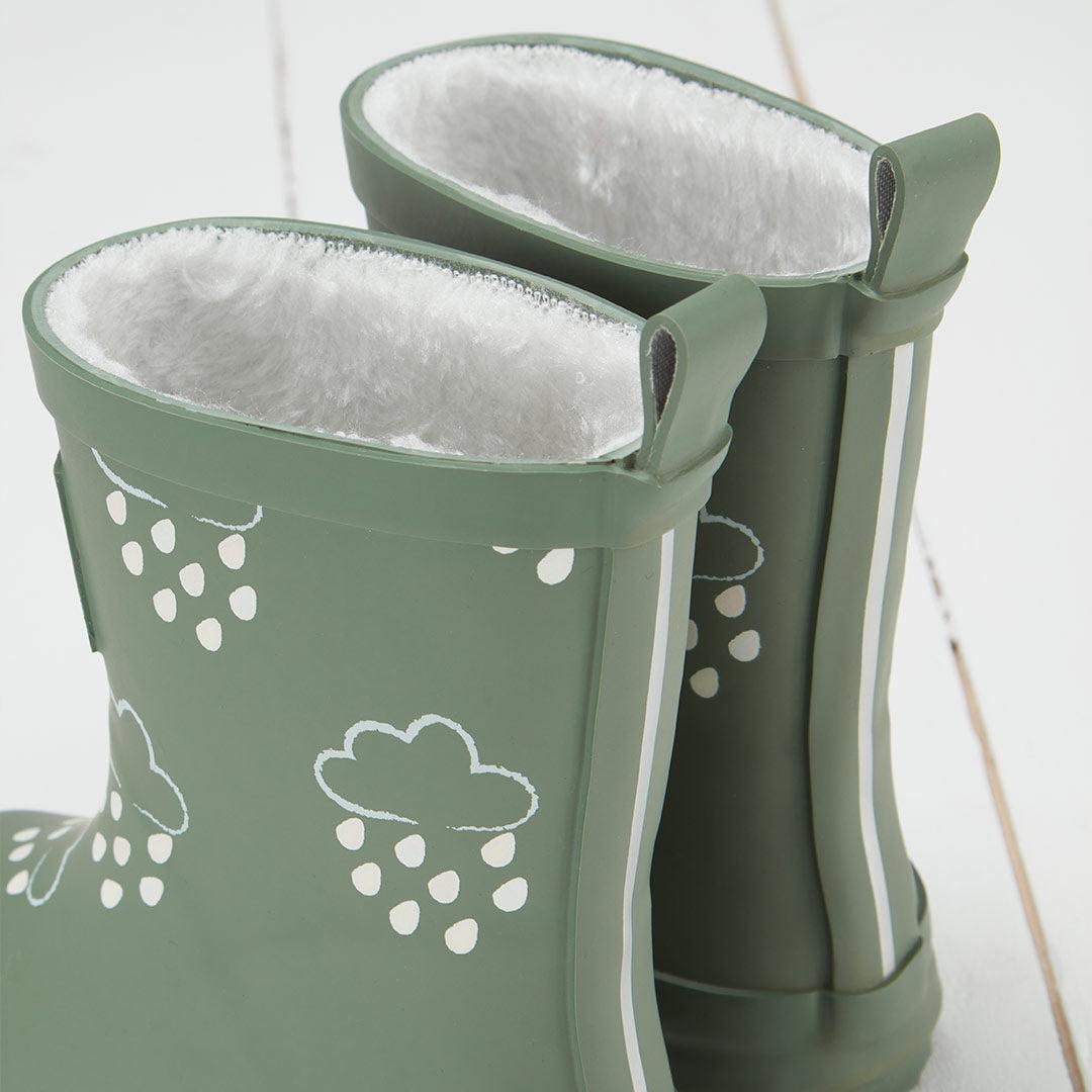 Grass & Air Colour-Revealing Wellies - Khaki Green-Wellies-Khaki Green-4 UK | Natural Baby Shower