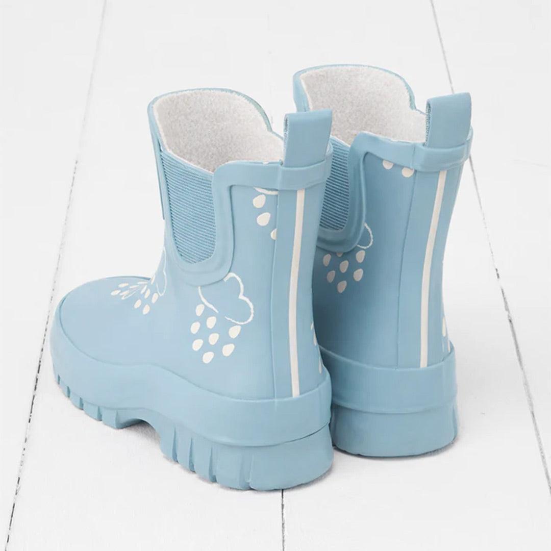 Grass & Air Shortie Chunk Adventure Boot with Bag - Powder Blue-Wellies-Powder Blue-UK 3 | Natural Baby Shower