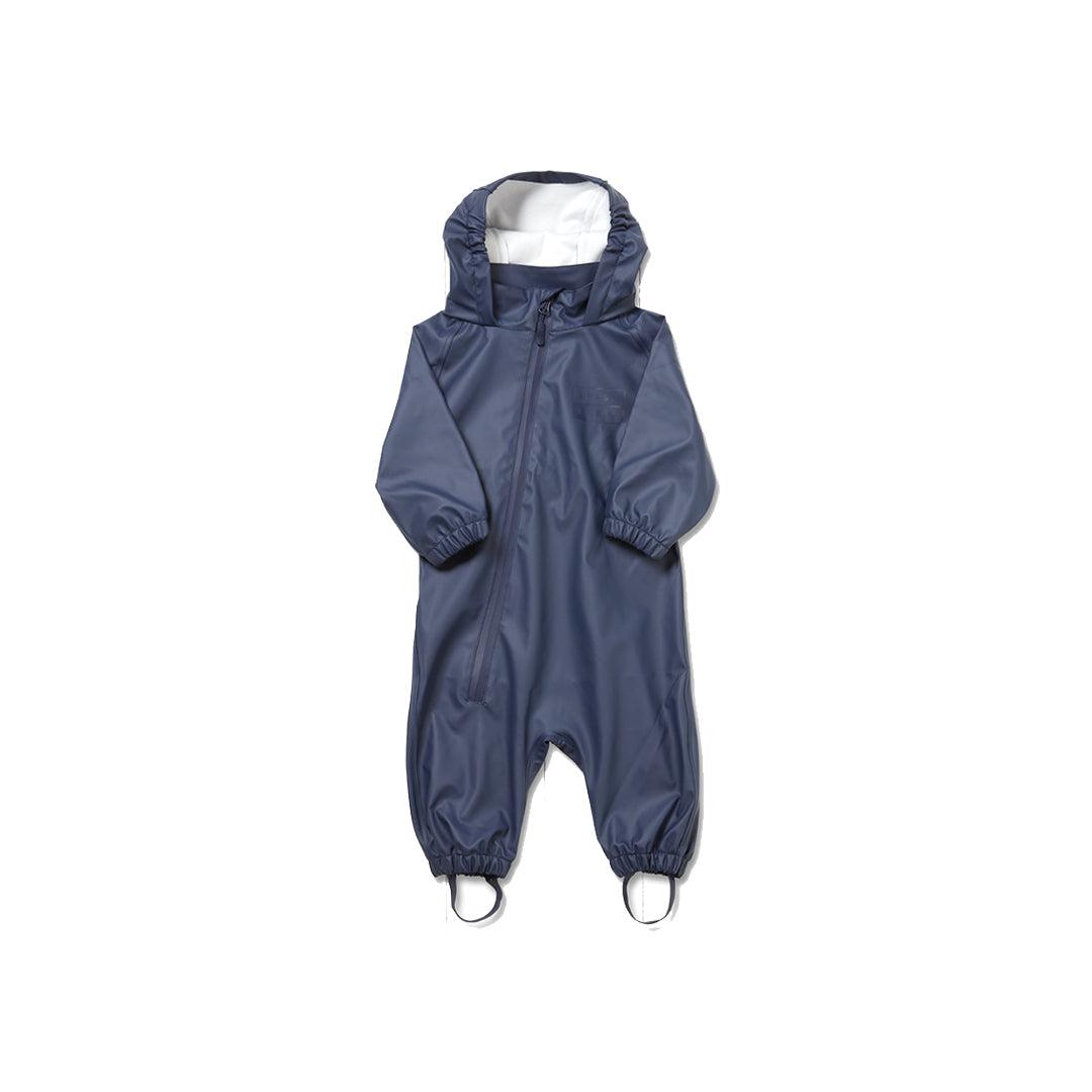 Grass & Air PU Puddlesuit - Navy-Rainsuits + Sets-Navy-9-12m | Natural Baby Shower