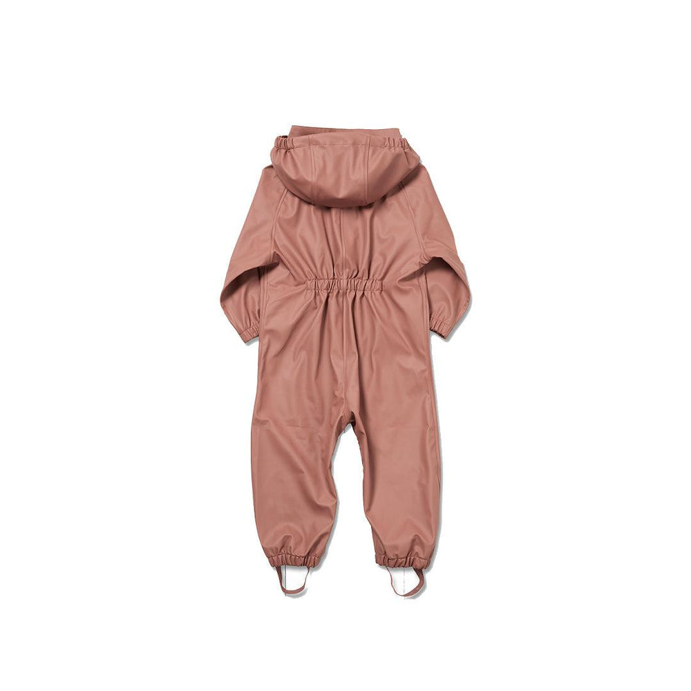 Grass & Air PU Puddlesuit - Rose-Rainsuits + Sets-Rose-9-12m | Natural Baby Shower