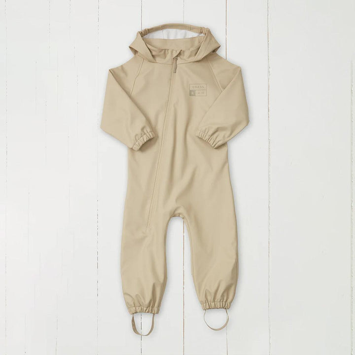 Grass & Air Puddle Suit - Stone-Rainsuits + Sets-Stone-9-12m | Natural Baby Shower