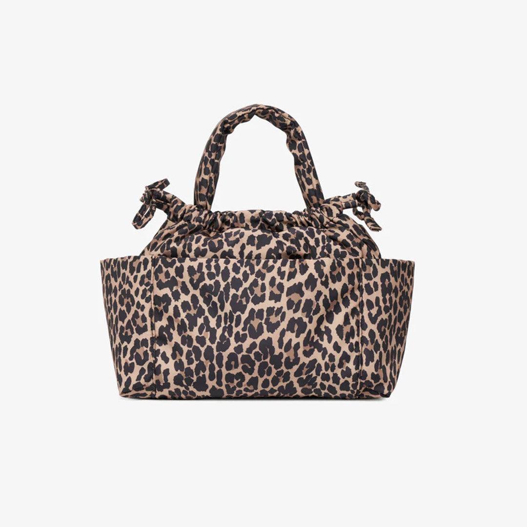 TIBA + MARL Mini Luna Drawstring Stroller Bag - Leopard-Stroller Organisers-Leopard- | Natural Baby Shower