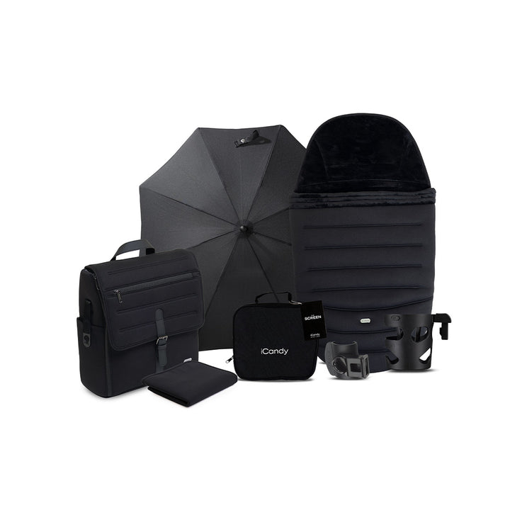 iCandy Peach 8 Complete Bundle-Stroller Bundles-Black- | Natural Baby Shower