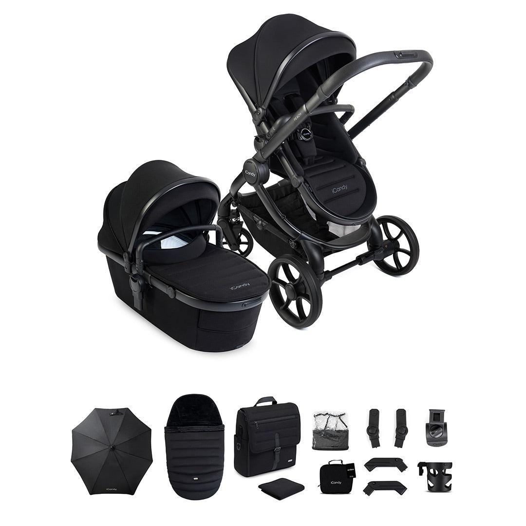 iCandy Peach 8 Complete Bundle-Stroller Bundles-Black- | Natural Baby Shower