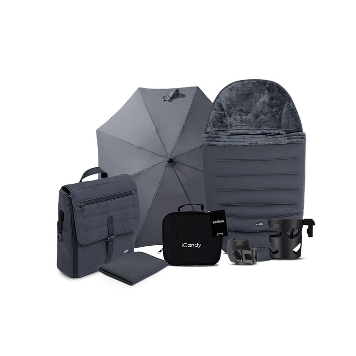 iCandy Peach 8 Complete Bundle-Stroller Bundles-Black- | Natural Baby Shower