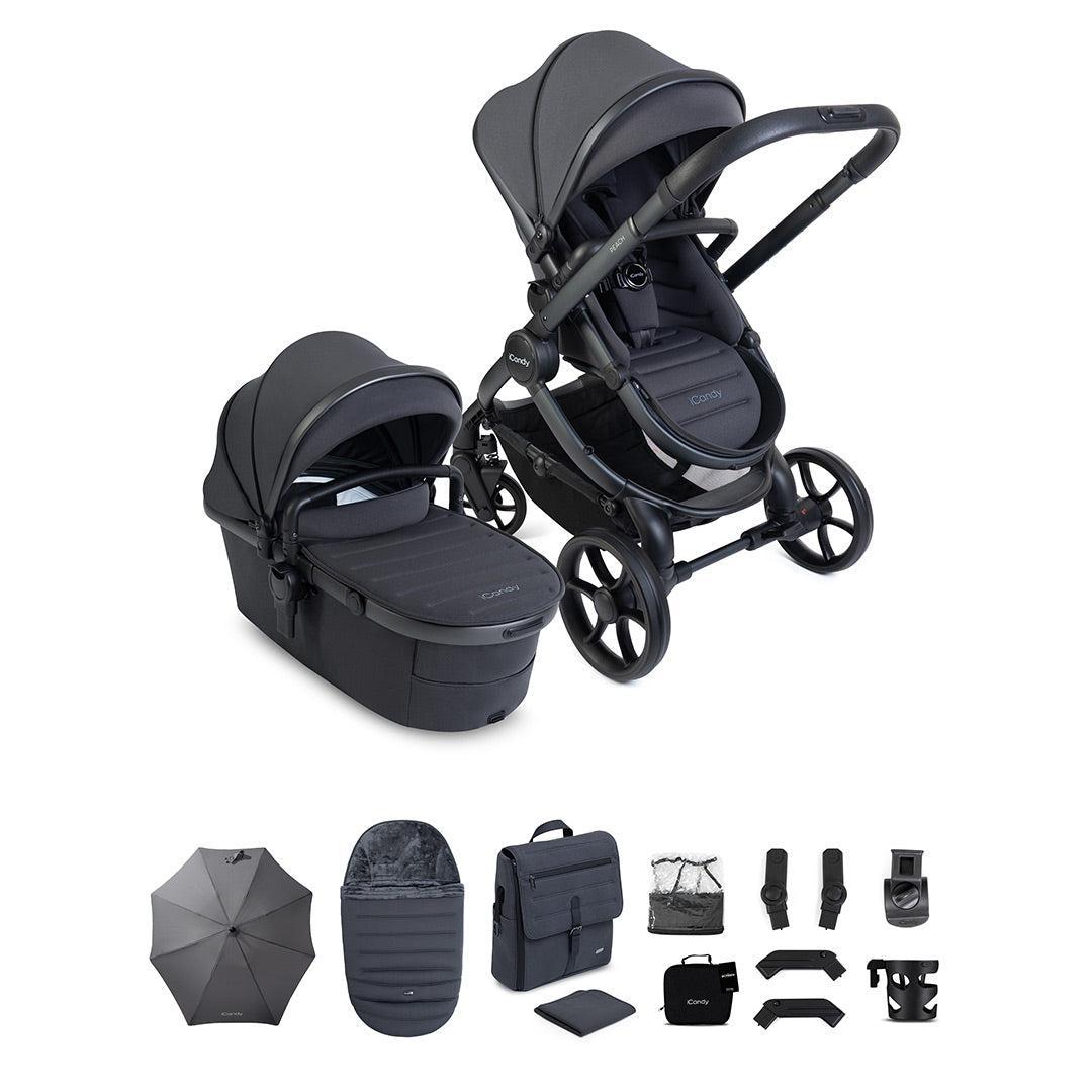 iCandy Peach 8 Complete Bundle-Stroller Bundles-Storm Grey- | Natural Baby Shower
