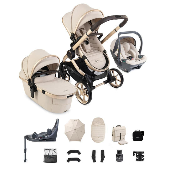 iCandy Peach 8 Editions Complete Bundle with Cocoon 360 and Base-Travel Systems-Biscotti- | Natural Baby Shower