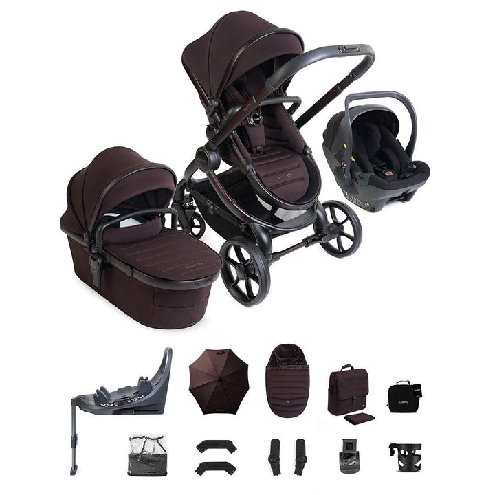 iCandy Peach 8 Editions Complete Bundle with Cocoon 360 and Base-Travel Systems-Coffee Bean- | Natural Baby Shower