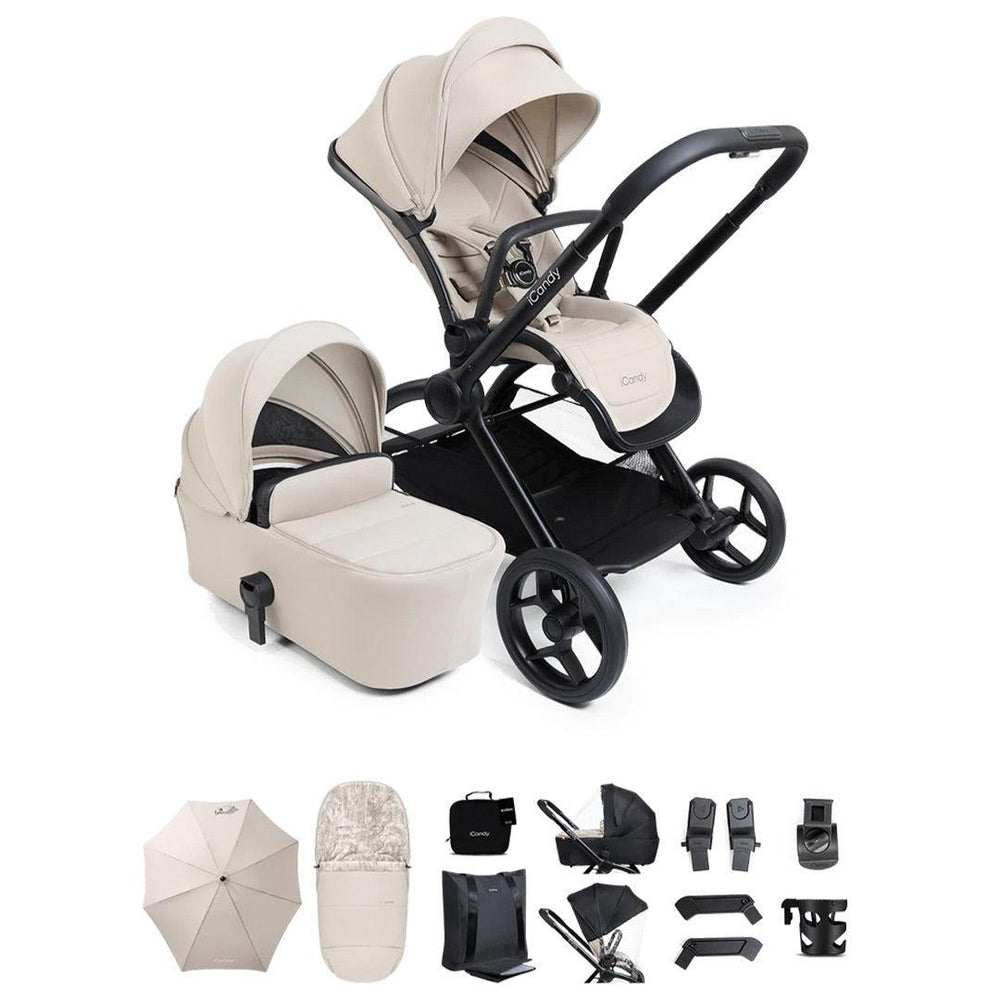 iCandy Core 2 Complete Bundle-Stroller Bundles-Sandstone- | Natural Baby Shower