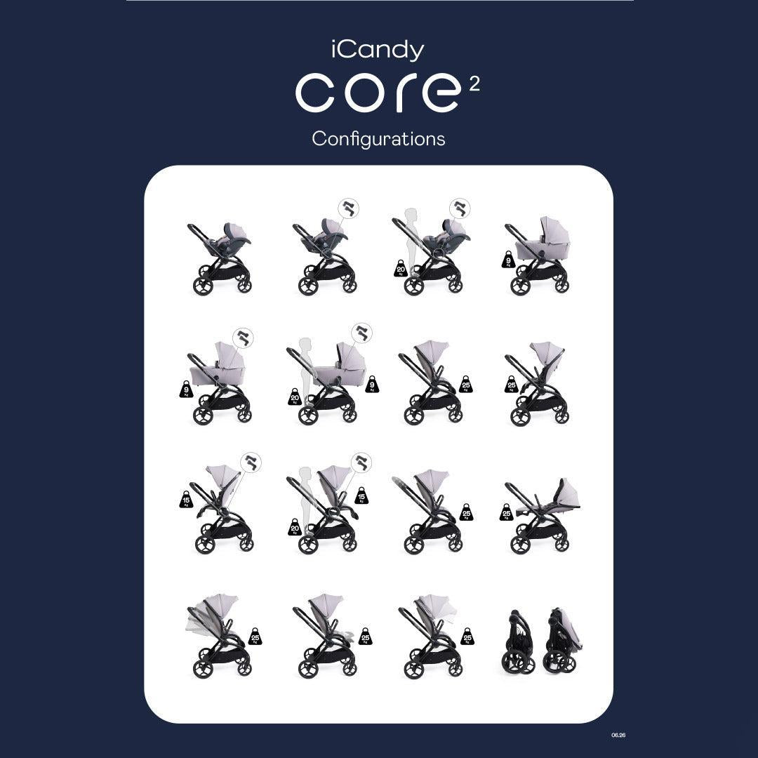 iCandy Core 2 Combo Stroller-Stroller Bundles-Sandstone- | Natural Baby Shower