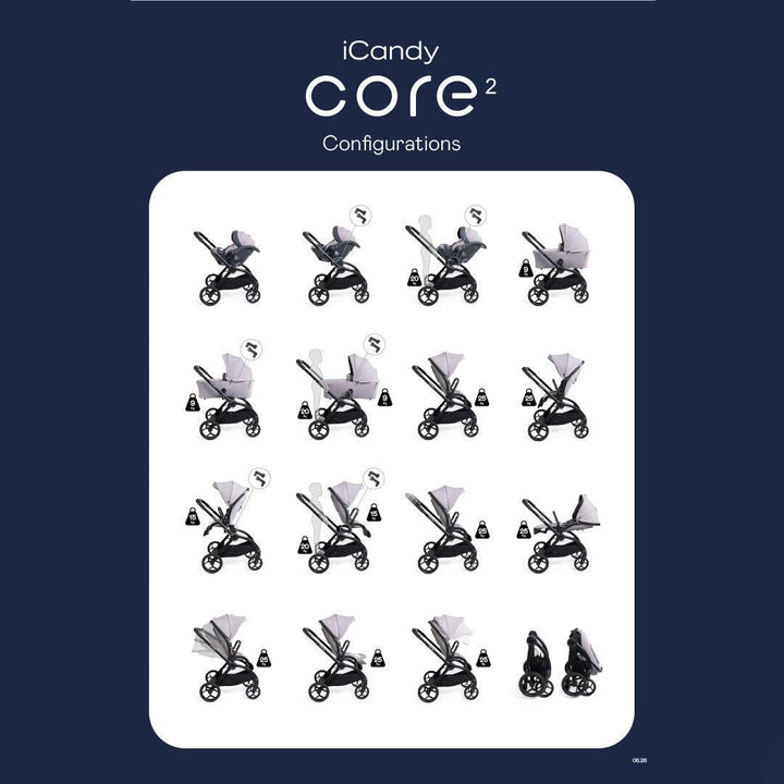 iCandy Core 2 Combo Stroller-Stroller Bundles-Sandstone- | Natural Baby Shower