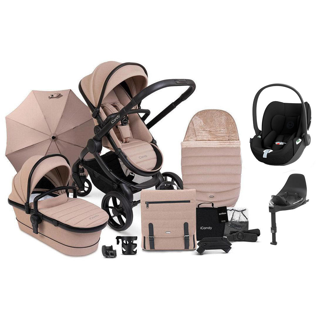 iCandy Peach 7 Complete Travel System With Cloud T-Travel Systems-Black- | Natural Baby Shower
