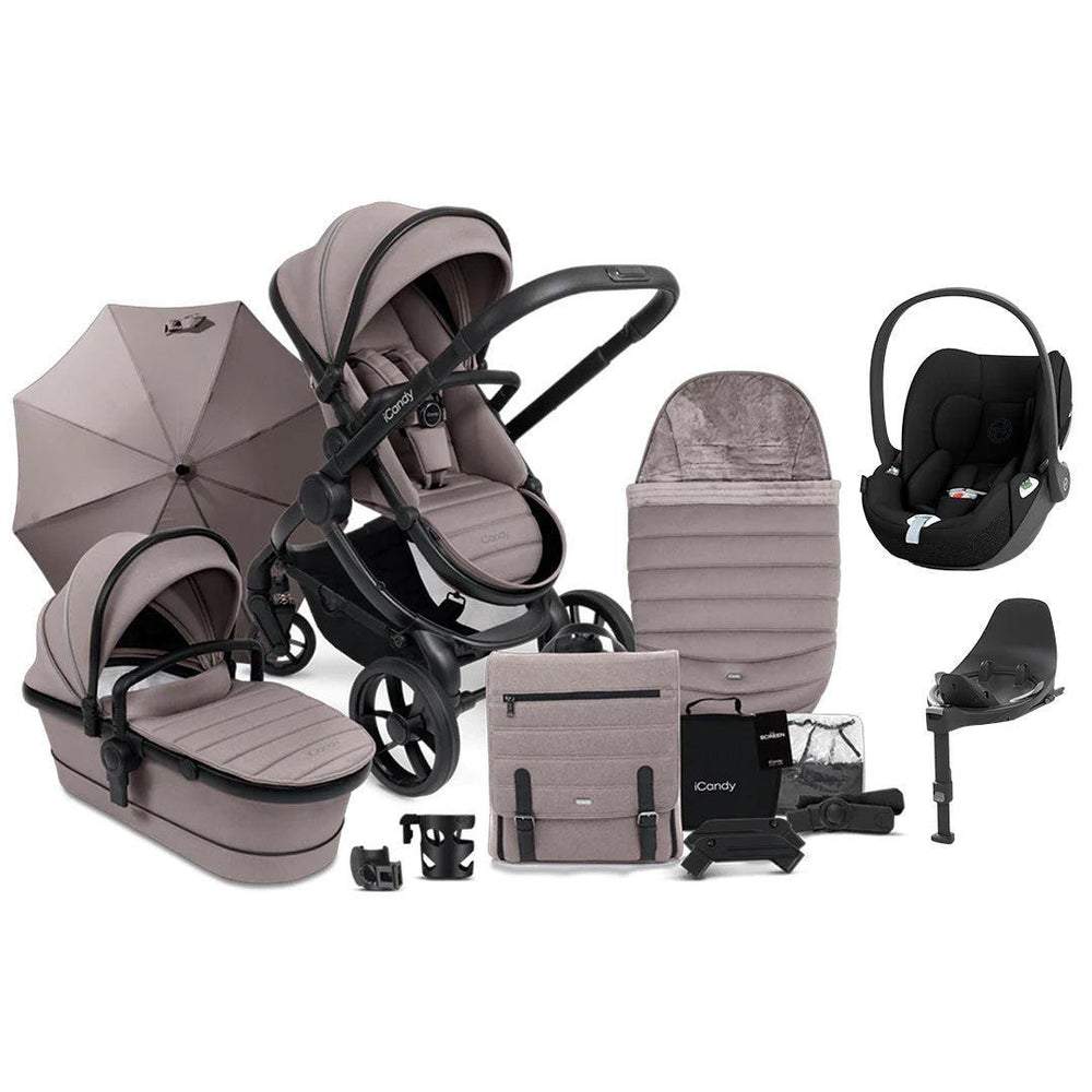 iCandy Peach 7 Complete Travel System With Cloud T-Travel Systems-Porcini- | Natural Baby Shower