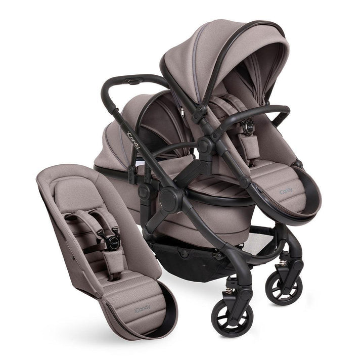 iCandy Peach 7 Double Pushchair-Strollers-Porcini- | Natural Baby Shower