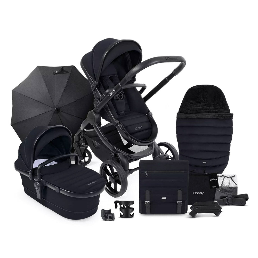 iCandy Peach 7 Pushchair Complete Bundle-Stroller Bundles-Black- | Natural Baby Shower
