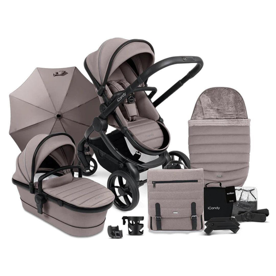iCandy Peach 7 Pushchair Complete Bundle-Stroller Bundles-Porcini- | Natural Baby Shower