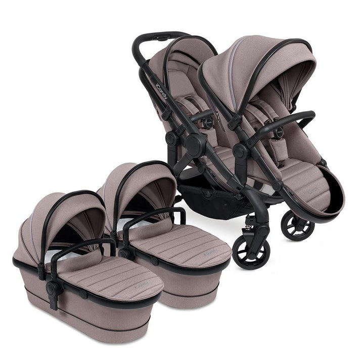 iCandy Peach 7 Twin Pushchair-Strollers-Porcini- | Natural Baby Shower