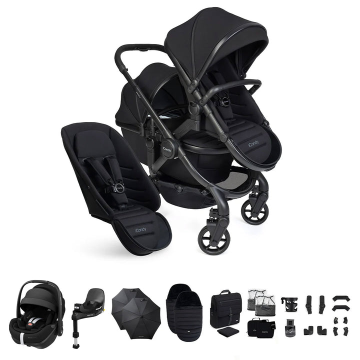 iCandy Peach 8 Double Complete Bundle with Maxi-Cosi Pebble Pro 2 and Base