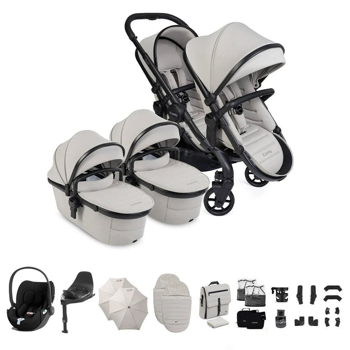 iCandy Peach 8 Twin Complete Bundle with CYBEX Cloud T and Base