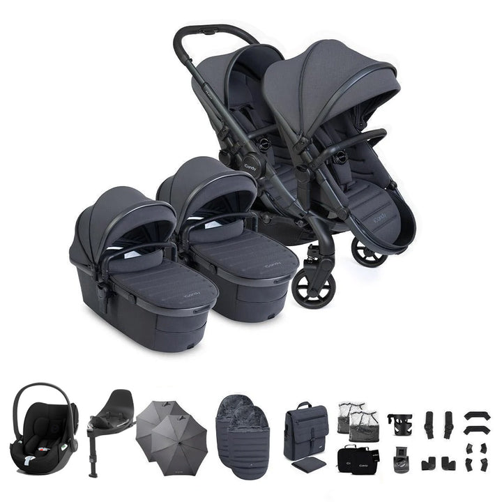 iCandy Peach 8 Twin Complete Bundle with CYBEX Cloud T and Base