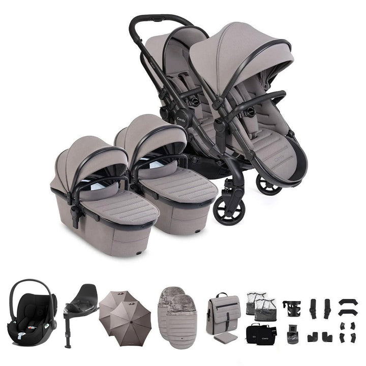 iCandy Peach 8 Twin Complete Bundle with CYBEX Cloud T and Base