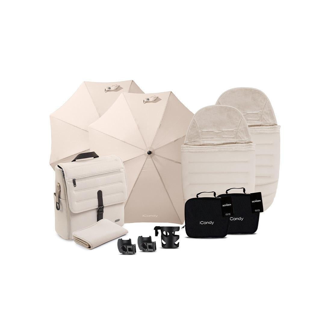 iCandy Peach 8 Editions Double Complete Bundle-Stroller Bundles-Biscotti- | Natural Baby Shower