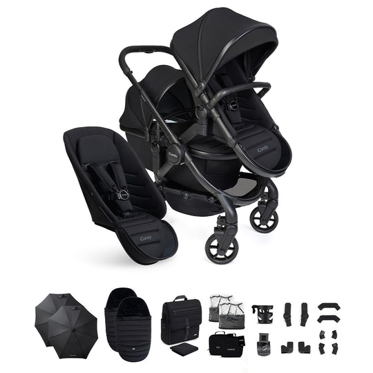 iCandy Peach 8 Double Complete Bundle-Stroller Bundles-Black- | Natural Baby Shower