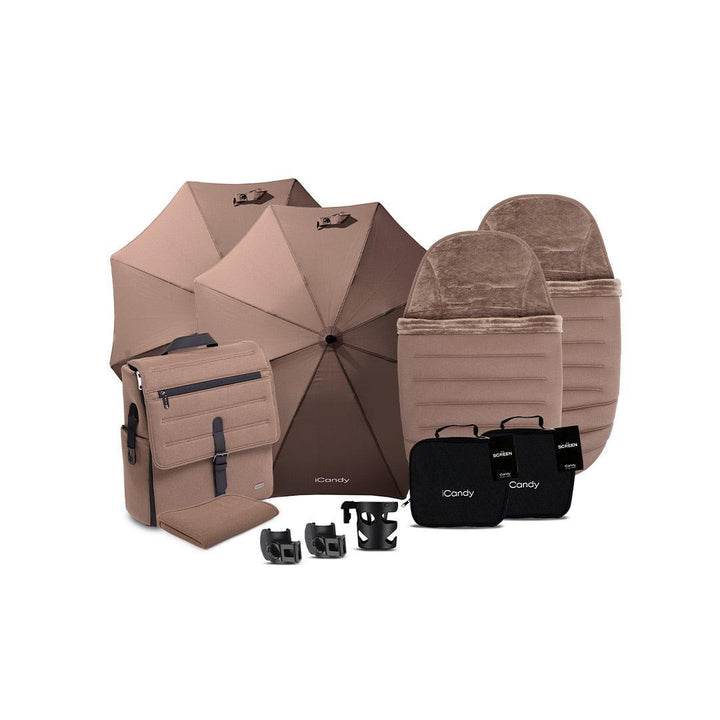 iCandy Peach 8 Editions Double Complete Bundle-Stroller Bundles-Biscotti- | Natural Baby Shower