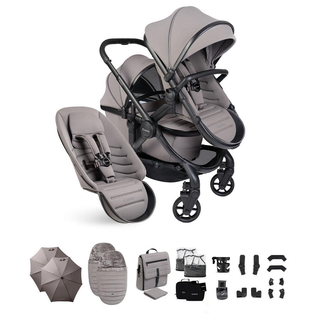 iCandy Peach 8 Double Complete Bundle-Stroller Bundles-Porcini- | Natural Baby Shower
