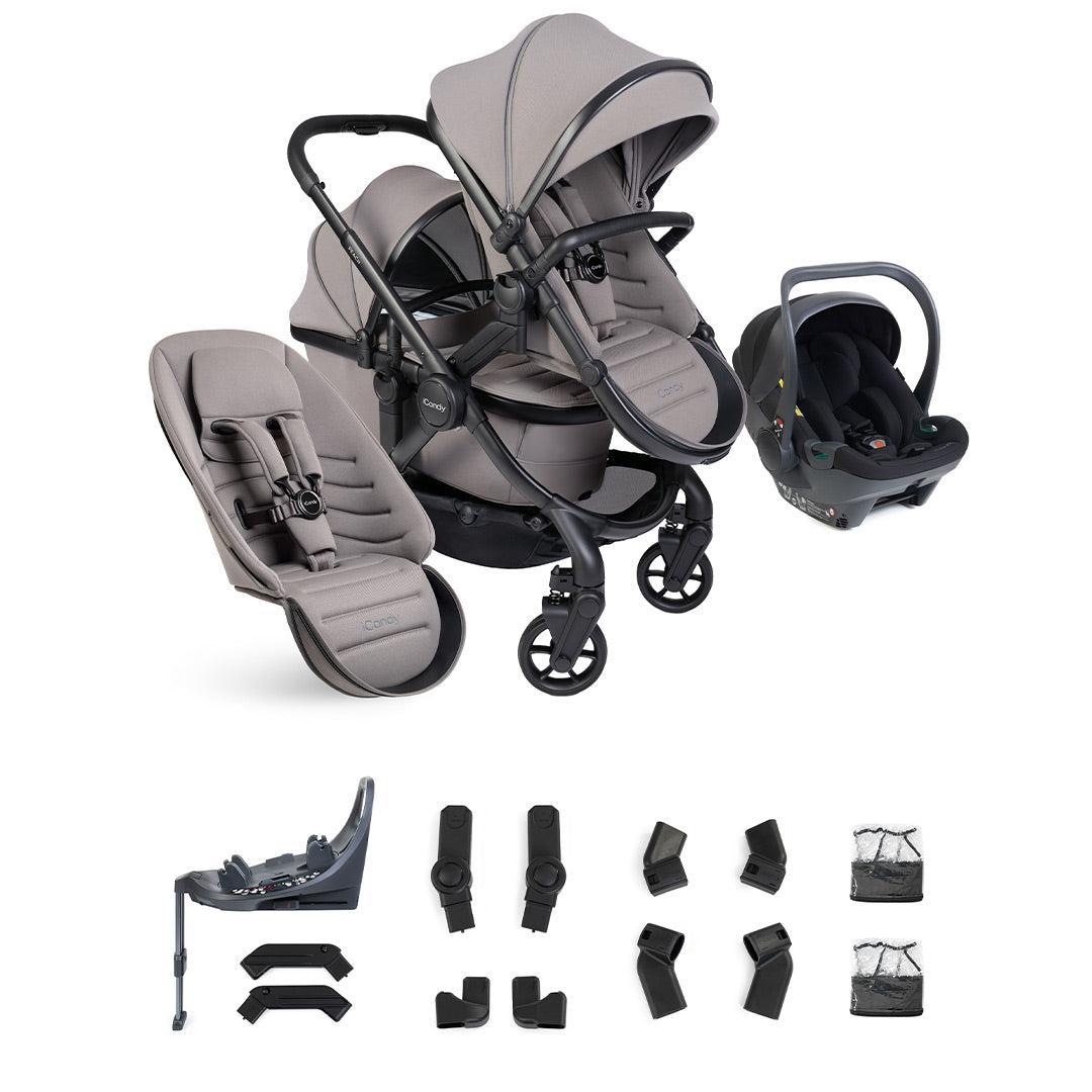 iCandy Peach 8 Double with Cocoon 360 and Base-Travel Systems-Porcini- | Natural Baby Shower