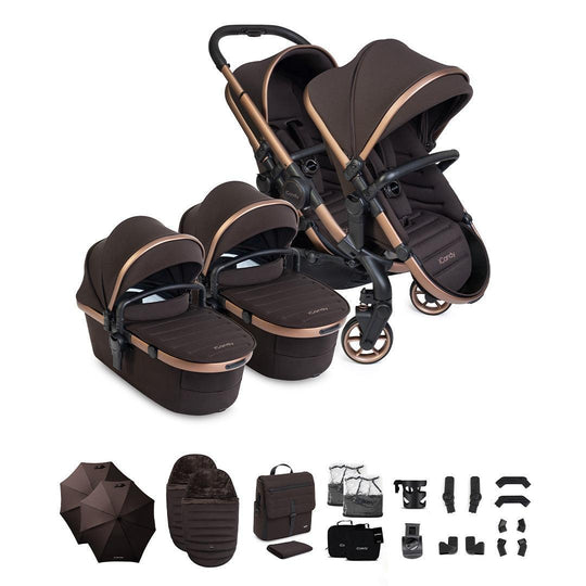 iCandy Peach 8 Editions Twin Complete Bundle-Stroller Bundles-Pecan- | Natural Baby Shower