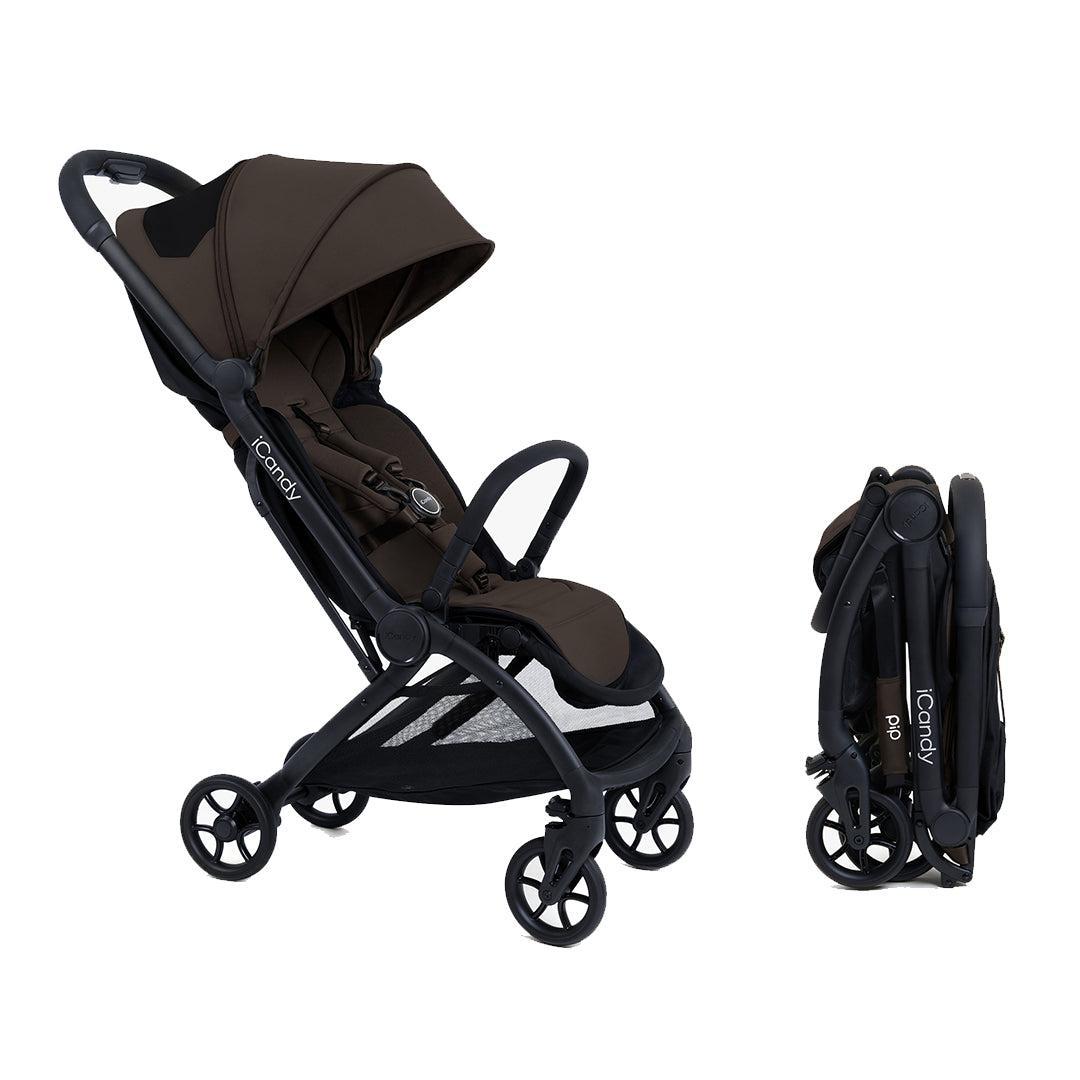 iCandy Pip Compact Pushchair - Coffee Bean-Strollers-Coffee Bean- | Natural Baby Shower