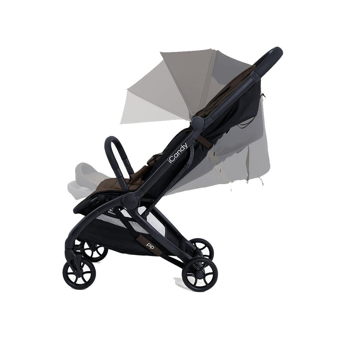 iCandy Pip Compact Pushchair - Coffee Bean-Strollers-Coffee Bean- | Natural Baby Shower