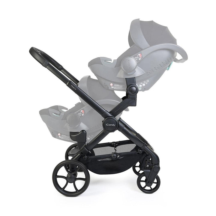 iCandy Peach 8 Twin with Cocoon 360 and Base-Travel Systems-Black- | Natural Baby Shower