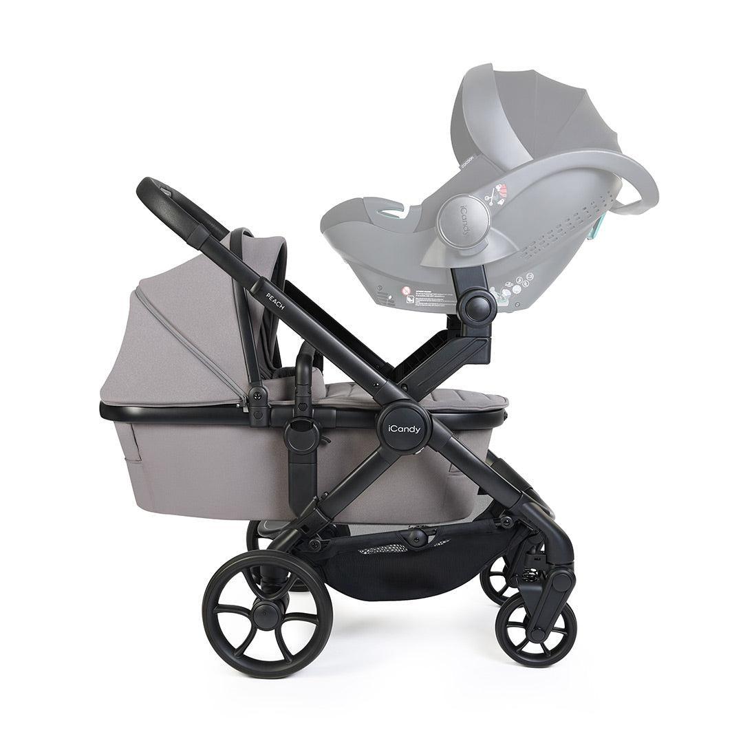 iCandy Peach 8 Twin with Cocoon 360 and Base-Travel Systems-Black- | Natural Baby Shower