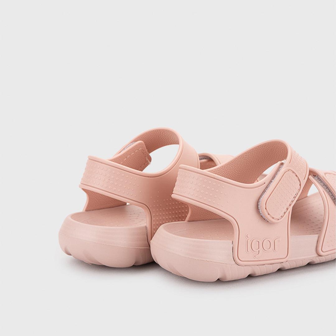 IGOR Bondi Bicolore, Sandali Con Bracciale In Gomma Per Bambini, Azzurro, 18 EU