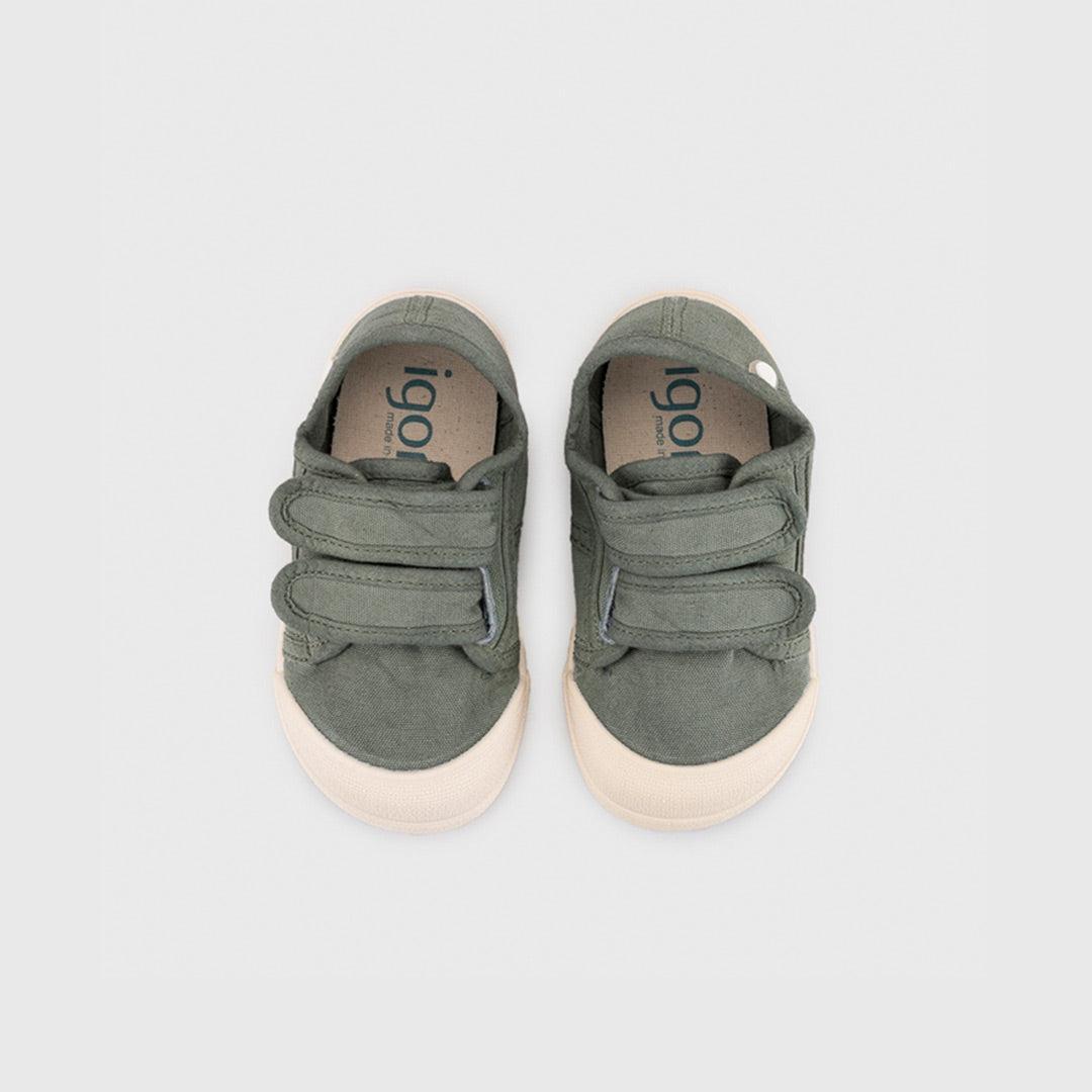 Igor Lona V Plimsole - Kaki-Trainers-Kaki-20 (UK 4) | Natural Baby Shower