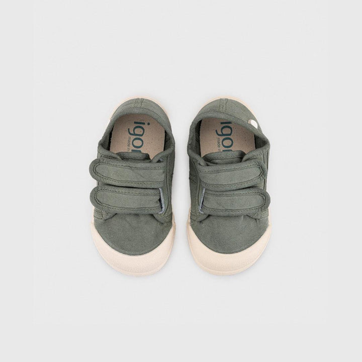 Igor Lona V Plimsole - Kaki-Trainers-Kaki-20 (UK 4) | Natural Baby Shower